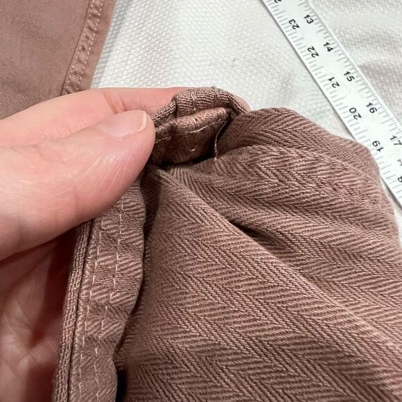 Falls Creek Dusty Pink Button Fly Cuffed Ankle Pants - Picture 9 of 10